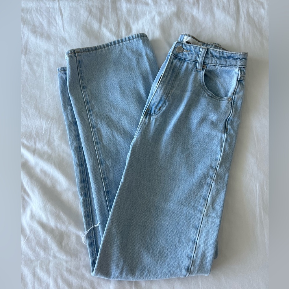 ROLLA'S Light Blue High Rise Jeans - Picture 3 of 7